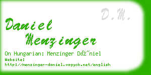 daniel menzinger business card